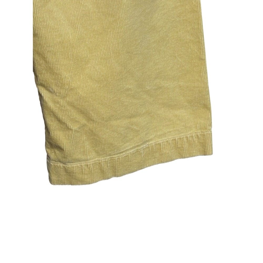 Maeve Anthropologie The Colette Cropped Wide-Leg Corduroy Pants Yellow Size 31 - Picture 6 of 10